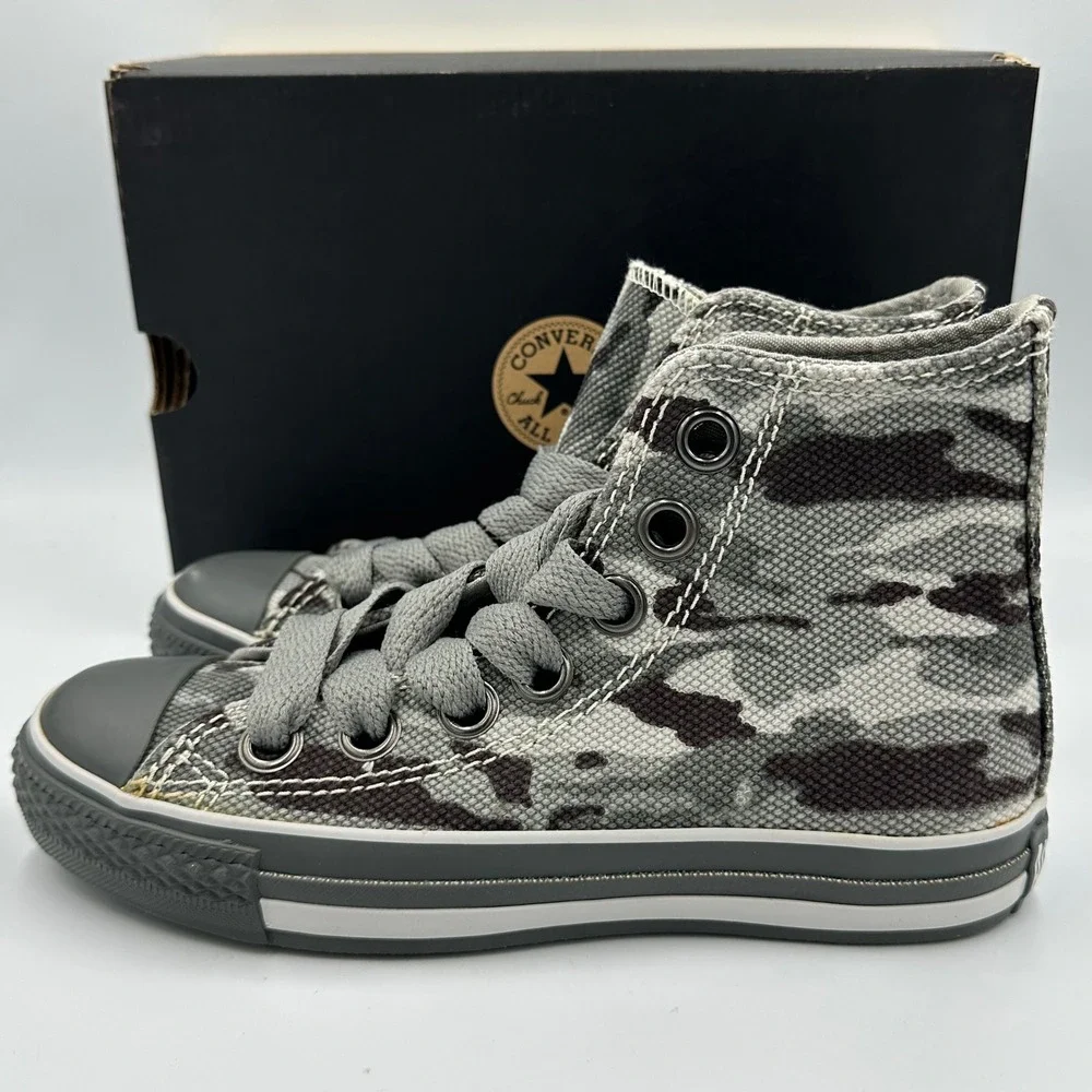 Converse Chuck Taylor All Star Camo Black/Charcoal Grey Hi Sneakers Women's 6.5‎ - Picture 4 of 15